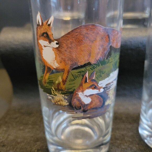 West Virgina Glass West Virginia Wildlife Woodland Animals 11oz Glass Set Of 5 - Picture 2 of 9